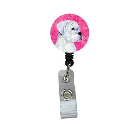 TEACHER'S AID Boxer Retractable Badge Reel Or Id Holder With Clip TE242124